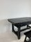 Wabi-Sabi Style Table and Two Benches in Solid Elm, Set of 3, Image 10