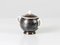 Art Déco Sugar Bowl in Hammered Silver from WMF 2