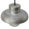 Vintage Industrial Grey Metal & Frosted Glass Pendant Lamp 3