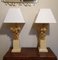 Belgium Lacquered Alabaster Grapes Table Lamps by Freddy Rensonnet, 1970s, Set of 2 1