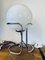 Vintage Space Age Table Lamp with Chrome Frame and Pickled Glass Ball, 1960s, Image 11