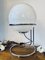 Vintage Space Age Table Lamp with Chrome Frame and Pickled Glass Ball, 1960s 3