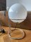 Vintage Space Age Table Lamp with Chrome Frame and Pickled Glass Ball, 1960s 19