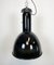 Industrial Bauhaus Black Enamel Pendant Lamp from Elektrosvit, 1930s 2