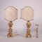 Baroque Style Torch Holders in Gilded Wood, Italy, 19th Century, Set of 2 2
