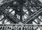 Eiffelturm, Frankreich, 1950er, Schwarz-Weiß-Fotografie 3