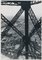 Eiffelturm, Frankreich, 1950er, Schwarz-Weiß-Fotografie 1