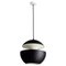 Large Black and White Here Comes the Sun Pendant Lamp by Bertrand Balas 1