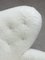 Poltrona The Tired Man in pelle di pecora bianca di Lassen, set di 2, Immagine 8