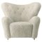 Green Tea Sheepskin The Tired Man Lounge Chair from by Lassen 1