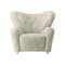 Green Tea Sheepskin The Tired Man Lounge Chair from by Lassen 2