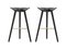 Black Beech and Brass Bar Stools from by Lassen, Set of 2 2