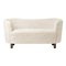 Off White Sheepskin and Smoked Oak Mingle Sofa from by Lassen 2