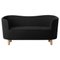 Dunkelgraues und naturbelassenes Raf Simons Vidar 3 Mingle Sofa von by Lassen 1