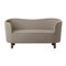 Beige and Smoked Oak Raf Simons Vidar 3 Mingle Sofa from by Lassen, Image 2