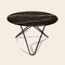 Black Marquina Marble and Black Steel Big O Table by Ox Denmarq 2