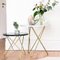 Mini Table d'Appoint O en Marbre Vert Indio et Laiton par Oxdenmarq 5