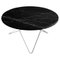 Black Marquina Marble and Steel O Coffee Table by Ox Denmarq 1