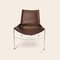 Mocca and Steel November Lounge Chair by Ox Denmarq 2