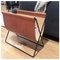 Mocca Leather and Black Steel Maggiz Magazine Rack by Oxdenmarq 7