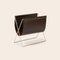 Mocca Leather and Black Steel Maggiz Magazine Rack by Oxdenmarq 3