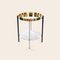 Brass and White Carrara Marble Deck Table by Ox Denmarq 2