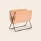 Nature Leather and Black Steel Maggiz Magazine Rack by Ox Denmarq, Image 2