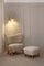 Moonlight Sheepskin Tmbo Lounge Chair & Pouf by Mazo Design, Set of 2 3
