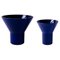 Blaue Kyo Keramikvasen von Mazo Design, 2er Set 2