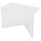White Satin Glass Poly Square Coffee Table by Sebastian Scherer, Image 1