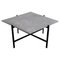 Grauer quadratischer Deck Tisch aus Marmor von Ox Denmarq 1