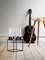 Brown Oak and Brass Bar Stool from by Lassen 3