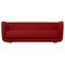 Red and Natural Oak Raf Simons Vidar 3 Vilhelm Sofa from by Lassen 1