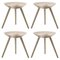 Tabourets en Chêne Beige de par Lassen, Set de 4 1