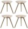 Beige Oak Stools from by Lassen, Set of 4 2