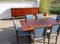 Mid-Century French Mahogany High Gloss Extendable Dining Table, Image 4
