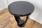 Art Deco Style Bistro Table with Black Piano Lacquer & Lacobel Glass Top 6