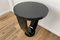 Art Deco Style Bistro Table with Black Piano Lacquer & Lacobel Glass Top 5