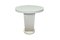 Art Deco Style Side Table in White Matte Lacquer 1