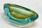 Mid-Century Aquamarine and Amber Murano Sommerso Glass Bowl by Cenedese, 1960s, Image 15