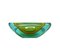 Mid-Century Aquamarine and Amber Murano Sommerso Glass Bowl by Cenedese, 1960s, Image 3