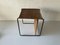Modernist Cube Design Wicker Stool, 1960s 2