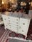 Marble Top Breakfront Painted Chest of Drawers 2