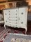 Marble Top Breakfront Painted Chest of Drawers, Image 1