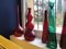 Botella decorativa de cristal de Murano rojo, Imagen 2