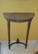 Small Wooden and Marble Console Table 1