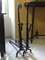 Wrought Iron Andirons, Set of 2 1