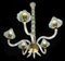 Mid-20th Century Chandelier from Barovier & Toso, Murano, 1950 3