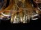 Lámpara de araña Petals de cristal de Murano, años 80. Juego de 2, Imagen 4