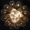 Lámpara de araña Petals de cristal de Murano, años 80. Juego de 2, Imagen 2